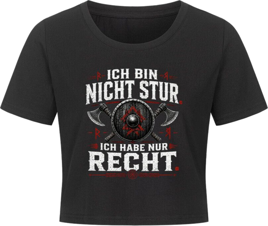 Cropped Tee "Ich habe Recht"
