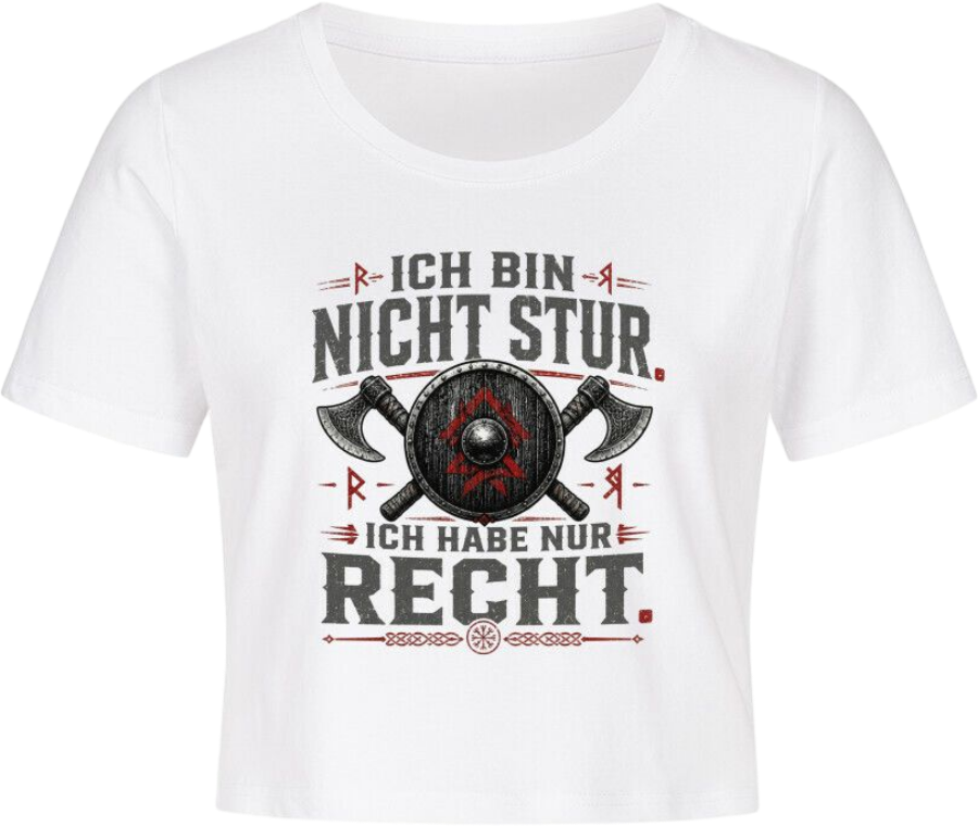 Cropped Tee "Ich habe Recht"