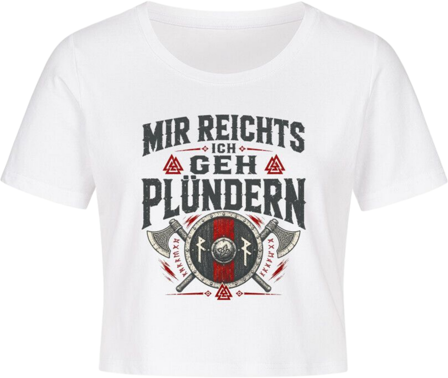 Cropped Tee "Ich geh Plündern"