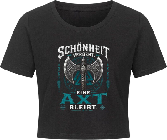Cropped Tee "Schönheit vergeht"