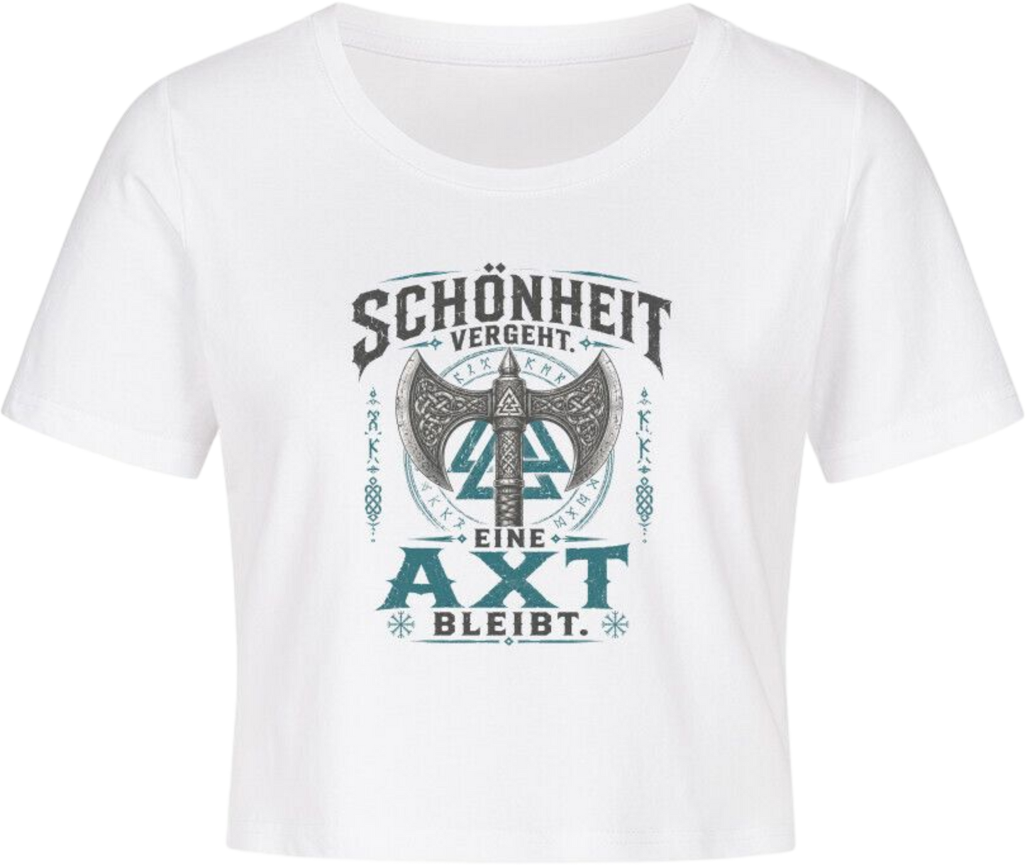 Cropped Tee "Schönheit vergeht"