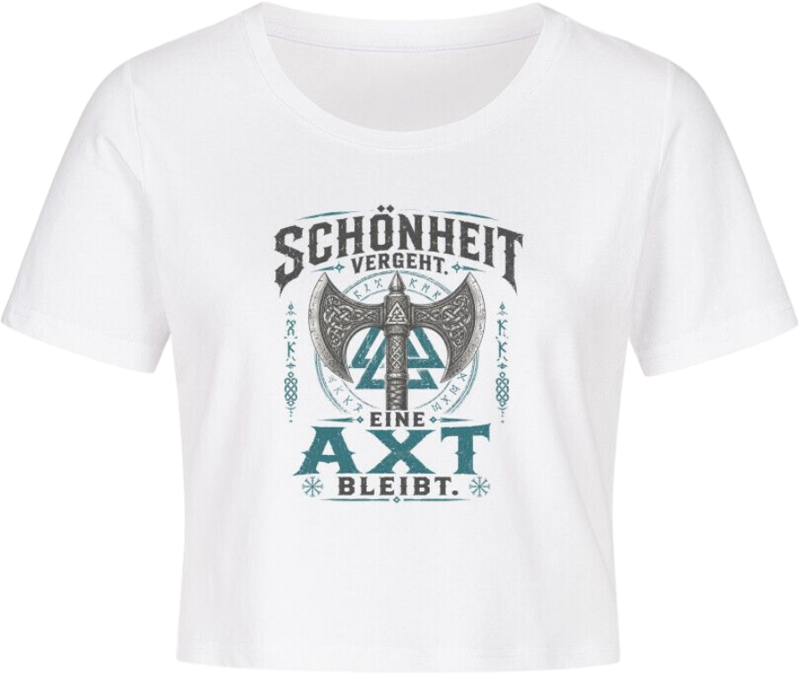 Cropped Tee "Schönheit vergeht"