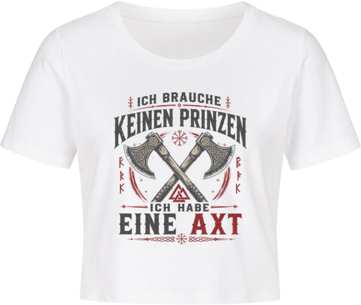 Cropped Tee "Ich habe eine Axt"