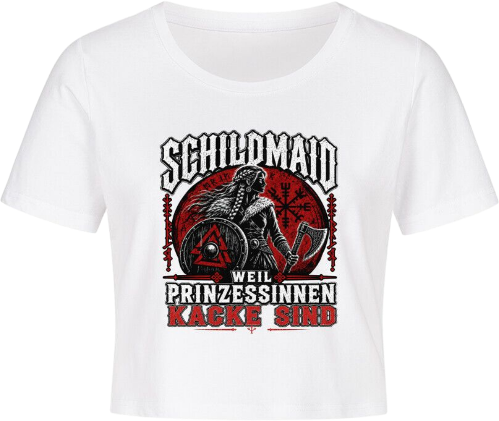 Cropped Tee "Schildmaid"