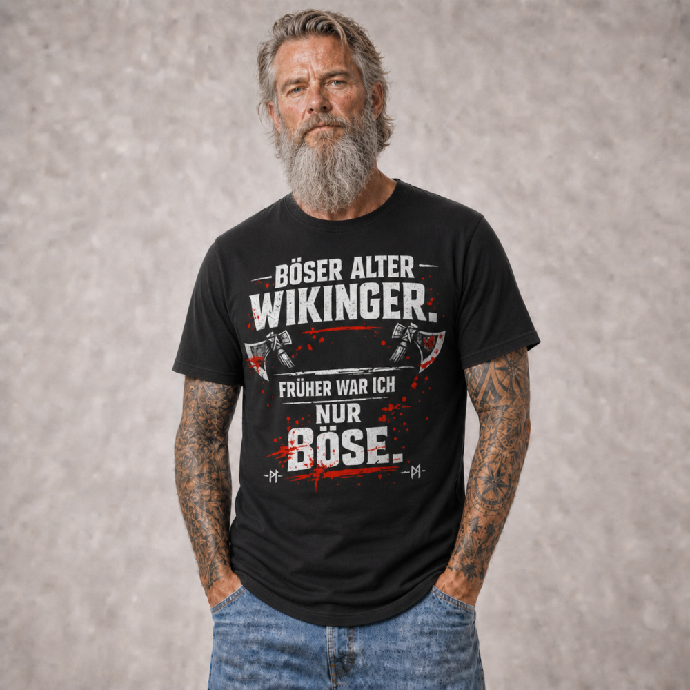 Vikinger Shirt "Böser alter Wikinger"