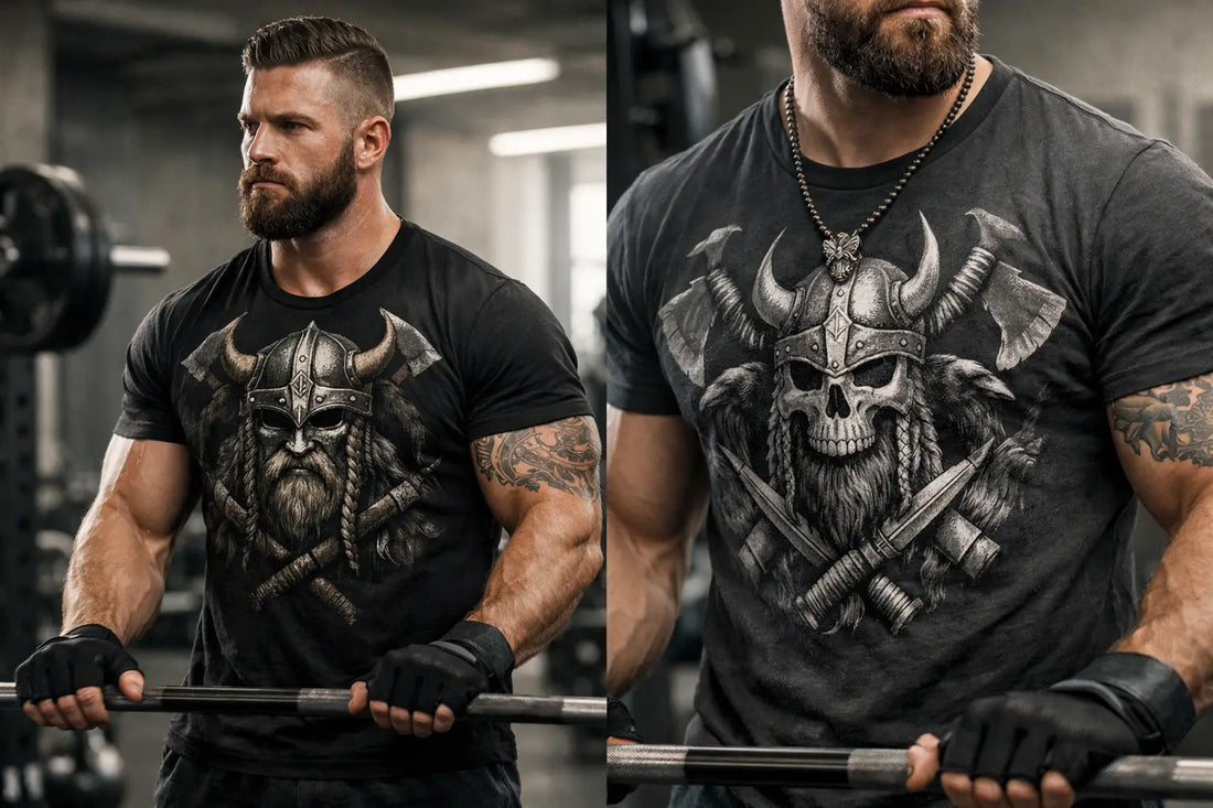Wikinger-Shirts fürs Gym: Stärke, die man trägt