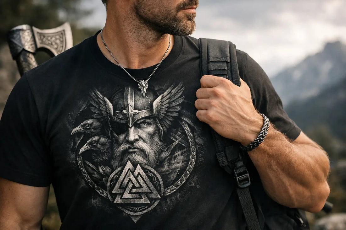 Odin-Symbolik auf Shirts: Stärke, die du trägst