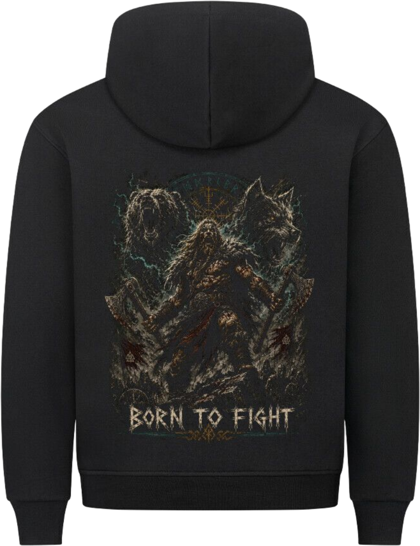 Premium Hoodie "Born to fight"