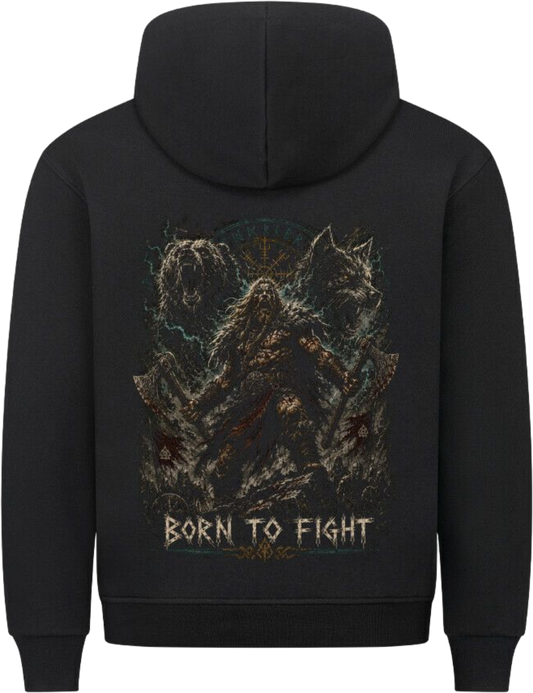Premium Hoodie "Born to fight"