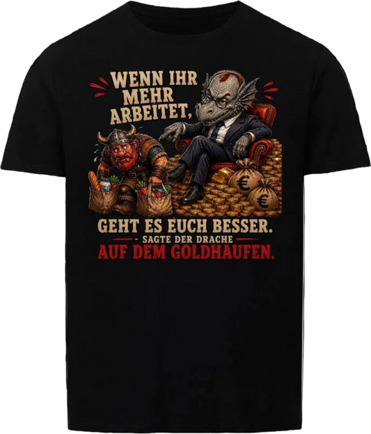 Basic Shirt "Golddrache"