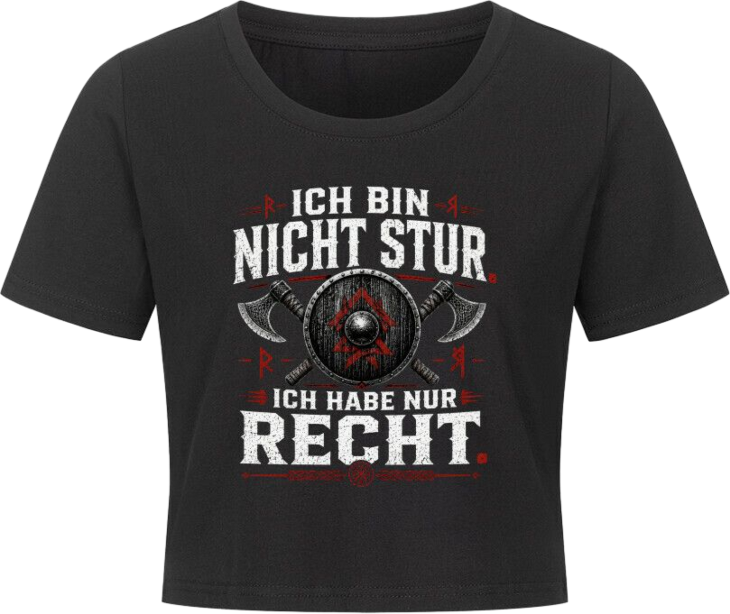 Cropped Tee "Ich habe Recht"