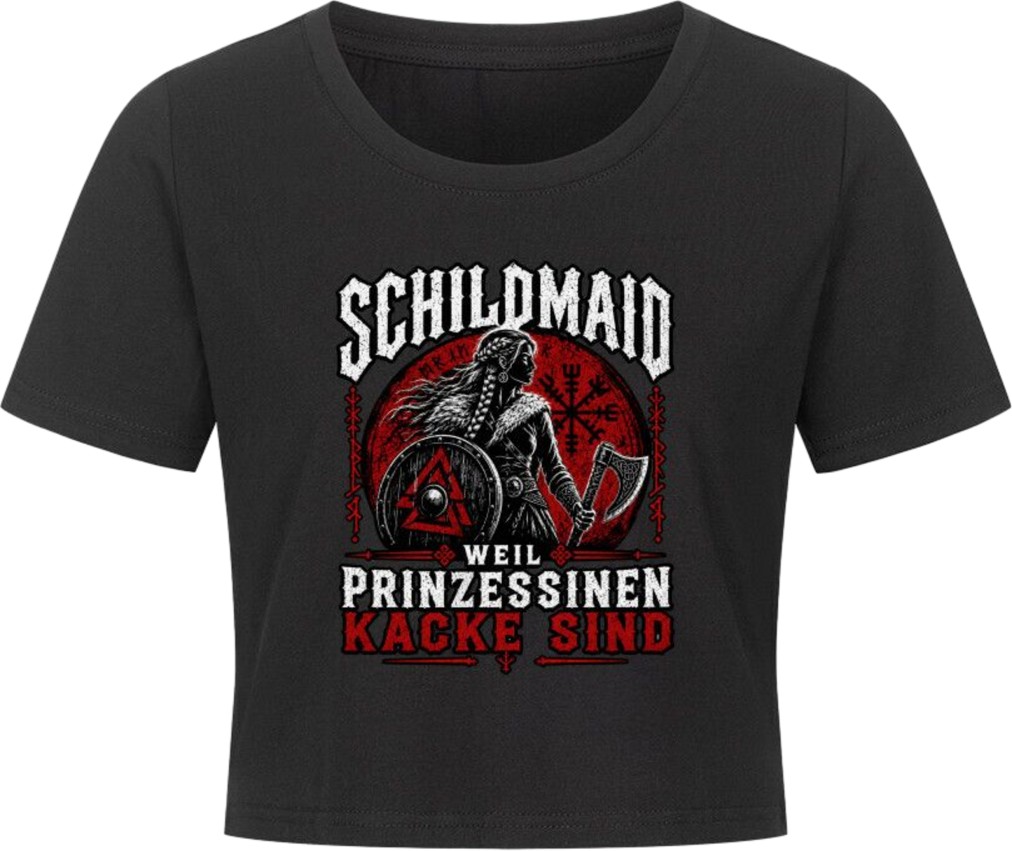 Cropped Tee "Schildmaid"