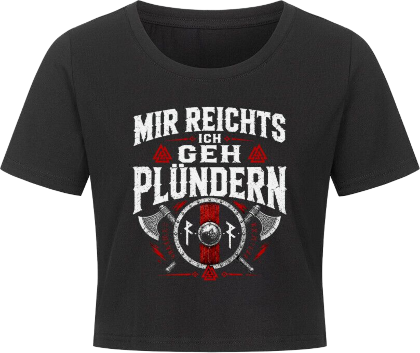 Cropped Tee "Ich geh Plündern"