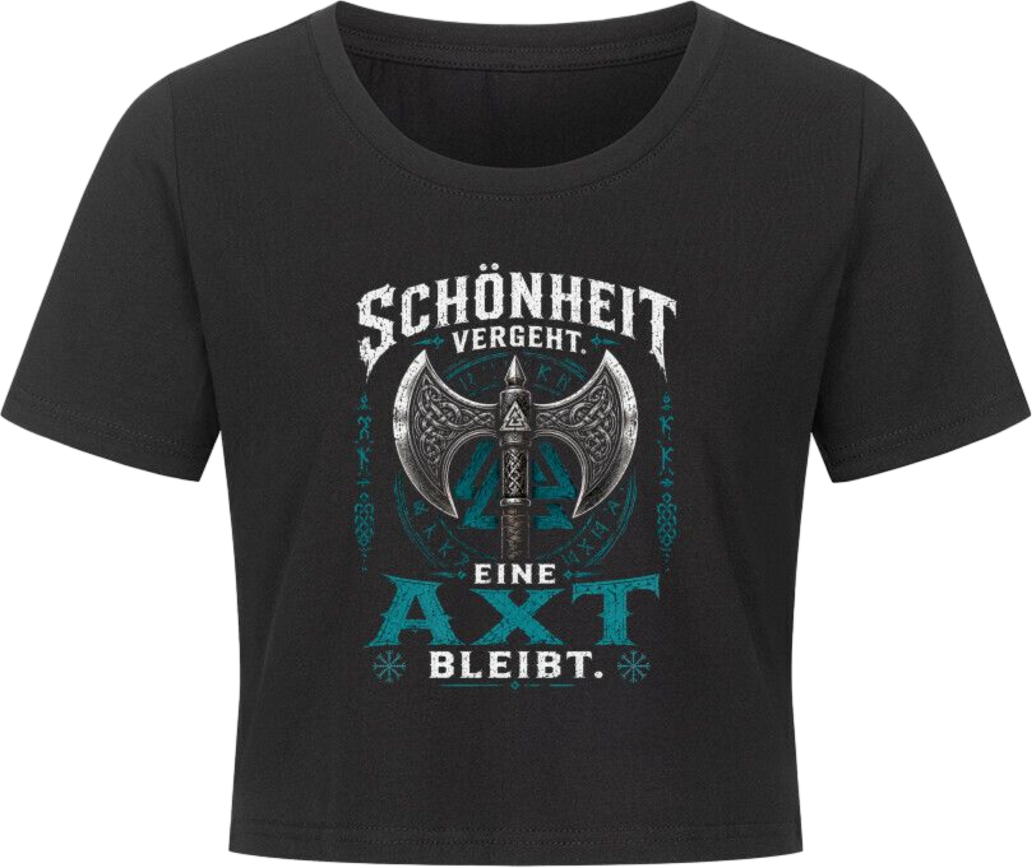 Cropped Tee "Schönheit vergeht"