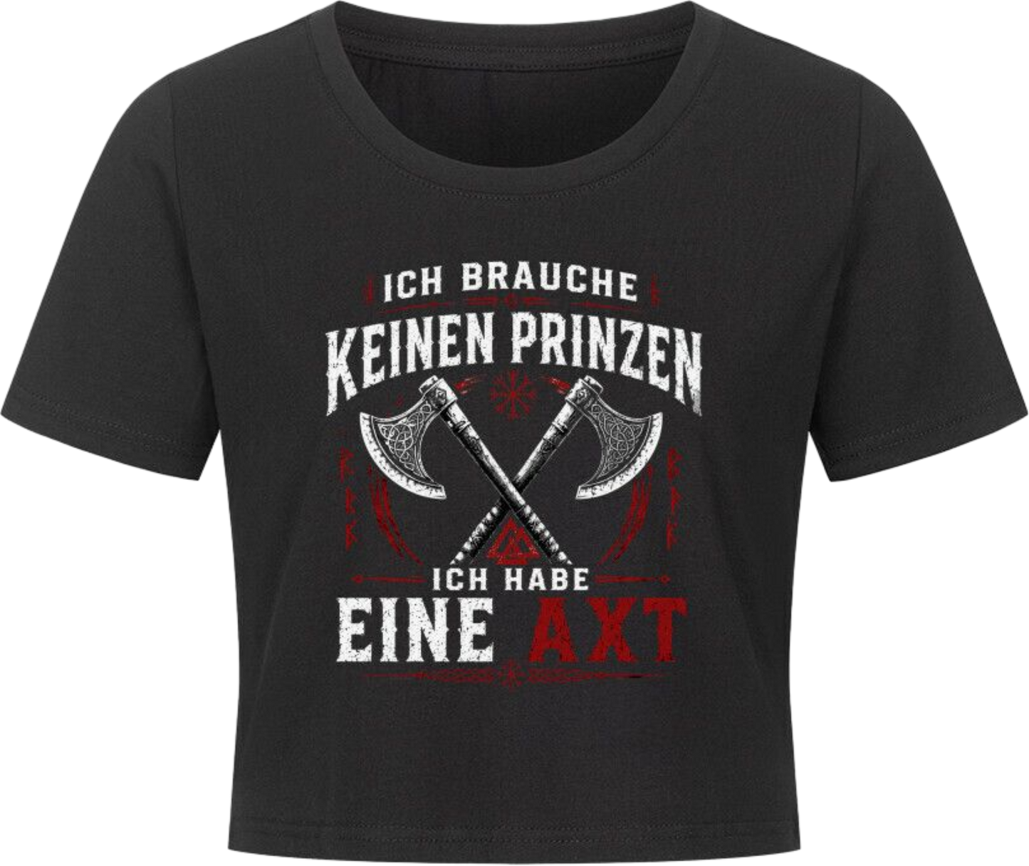 Cropped Tee "Ich habe eine Axt"