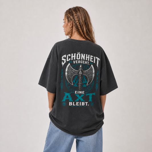 Oversized Shirt "Schönheit vergeht"