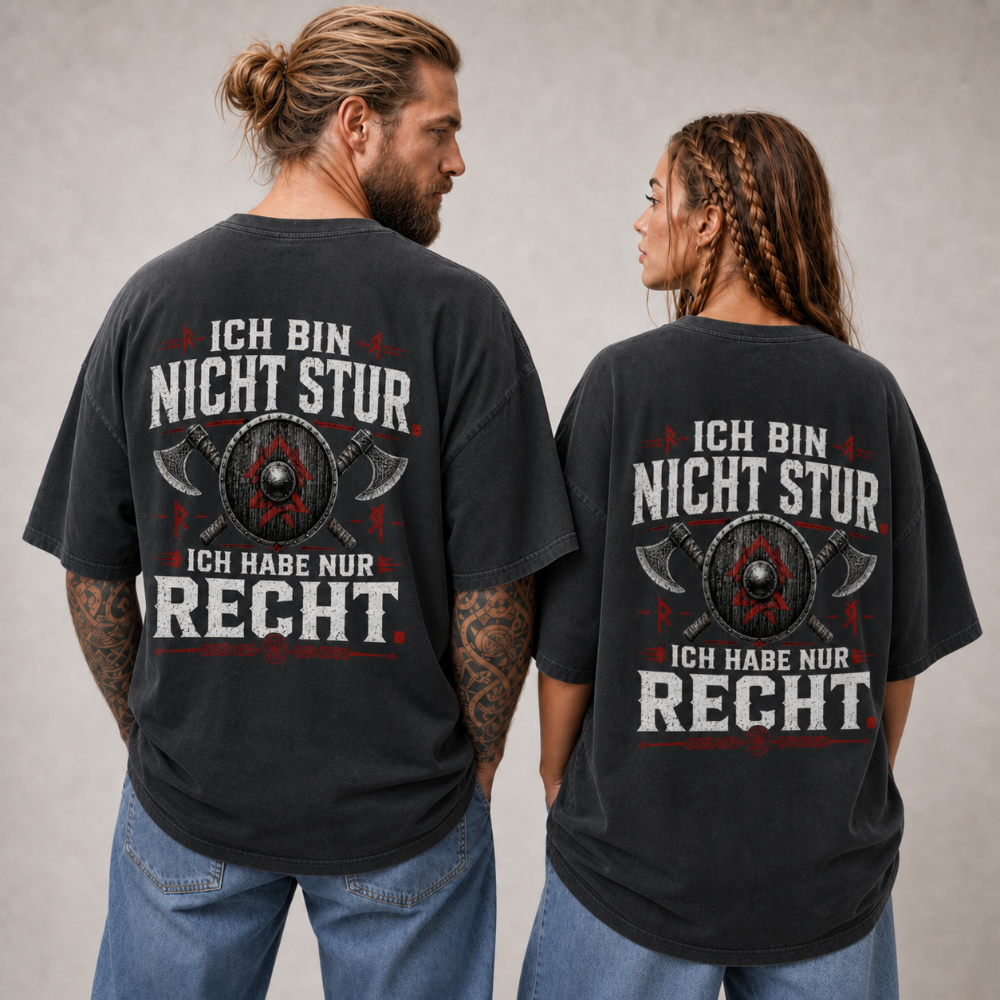 Oversized Shirt "Ich habe Recht"