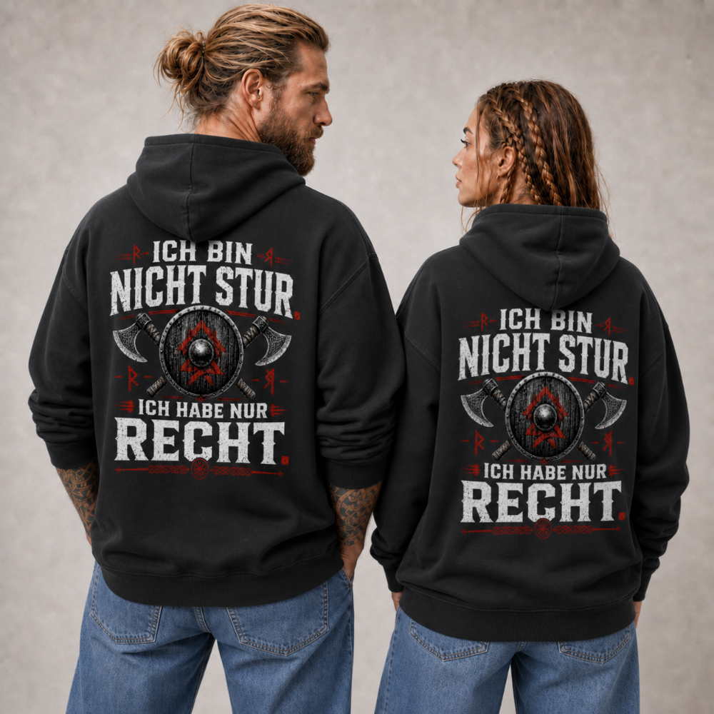 Premium Hoodie "Ich habe Recht"
