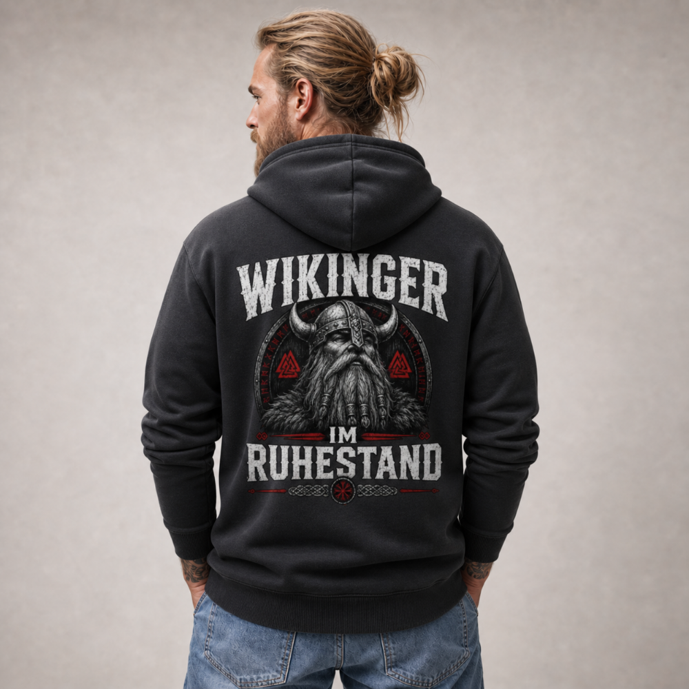 Premium Hoodie "Wikinger im Ruhestand"