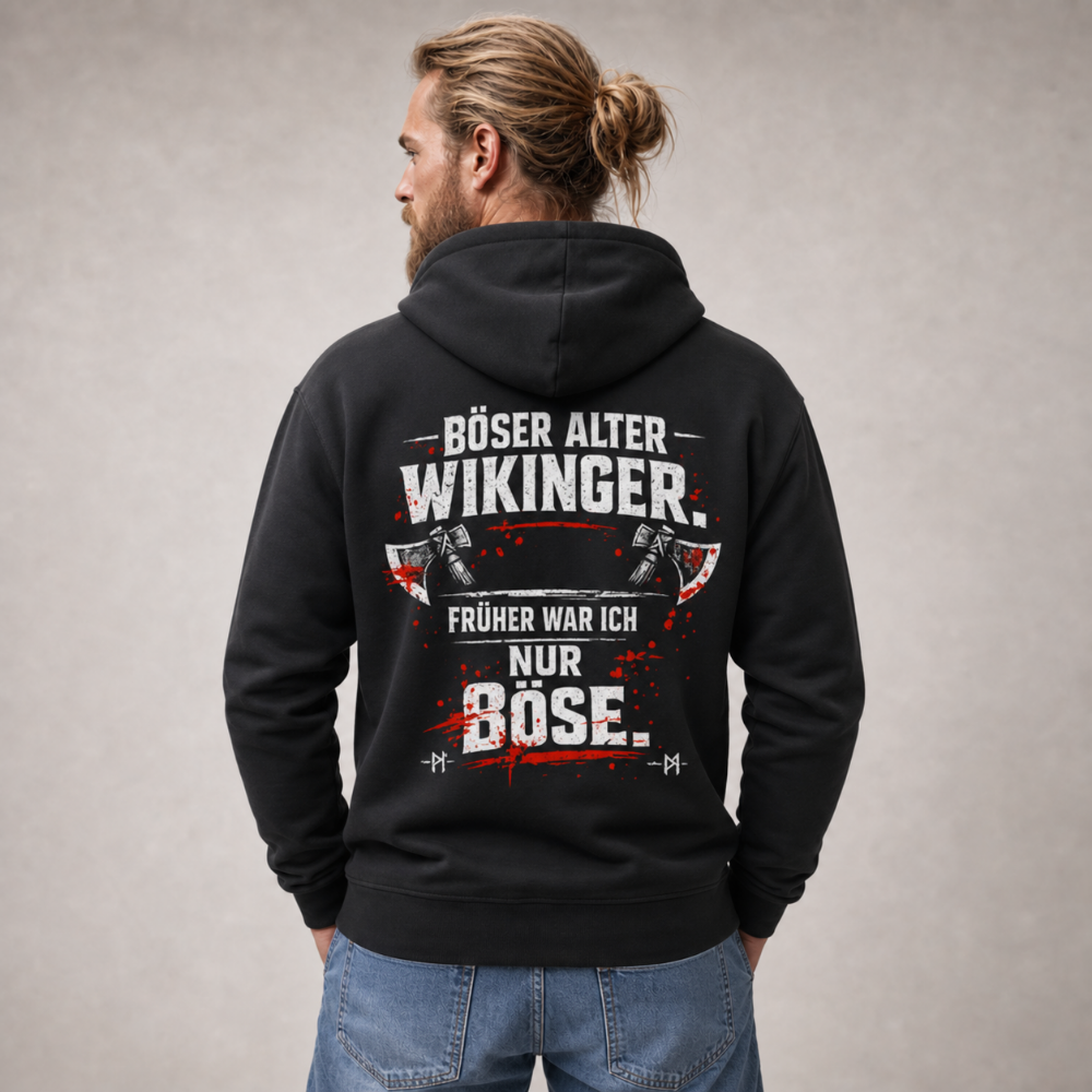 Premium Hoodie "Böser alter Wikinger"
