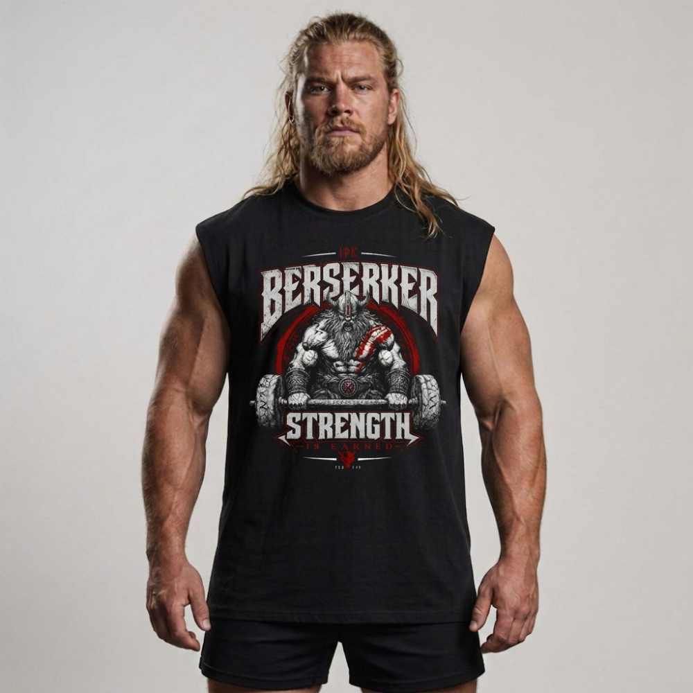 Sleeveless Oversized "Berserker Strength"