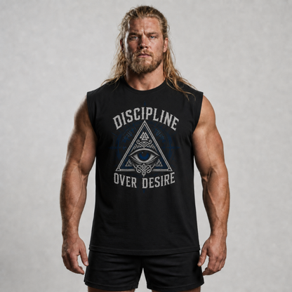 Sleeveless Oversized "Discipline over Desire"