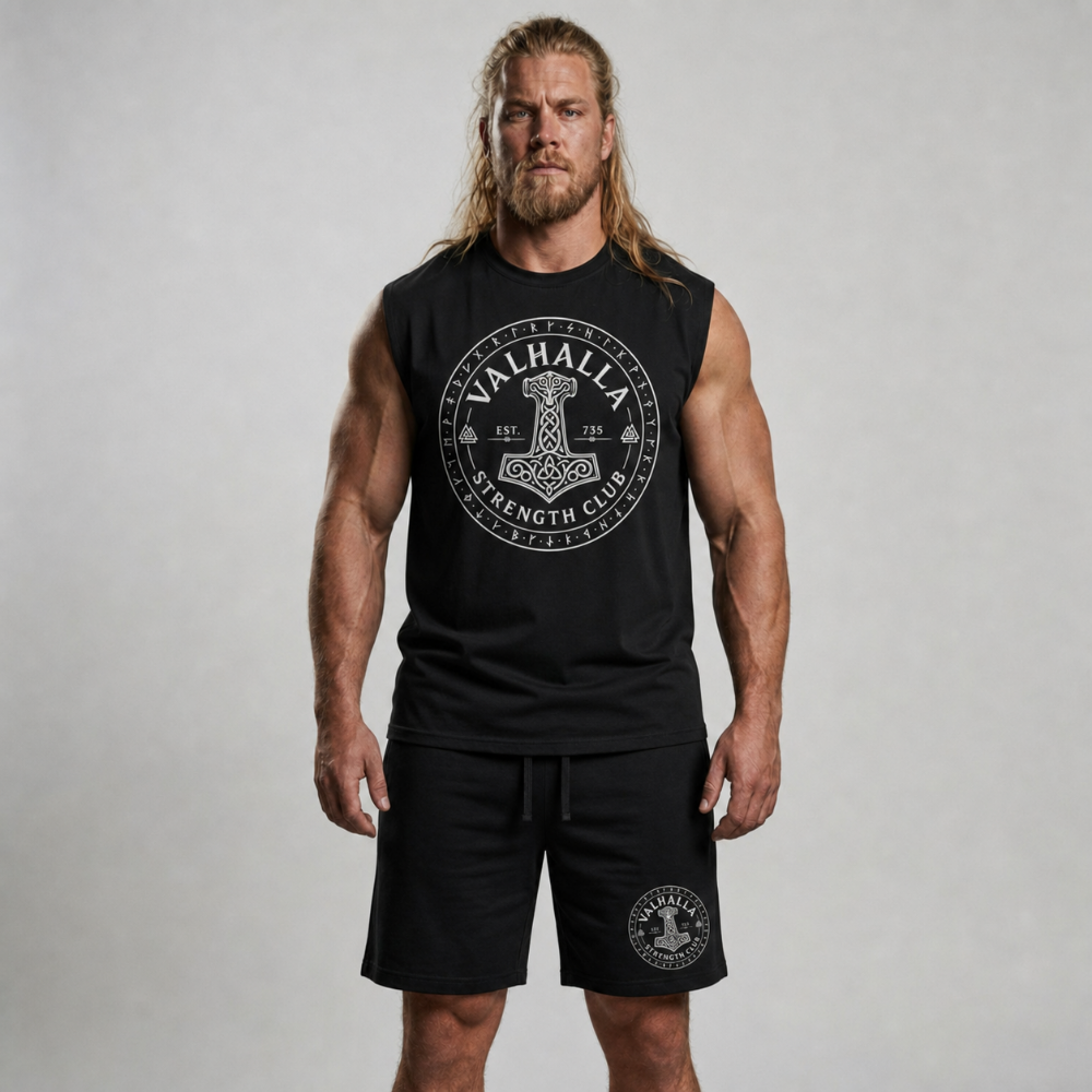Sleeveless Oversized "Valhalla Strength Club"