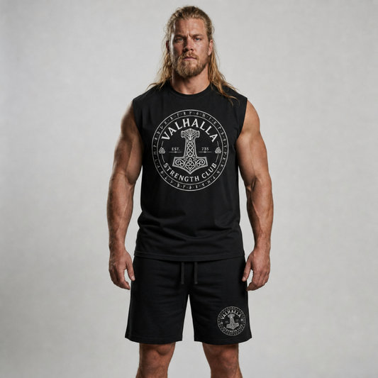 Sleeveless Oversized "Valhalla Strength Club"