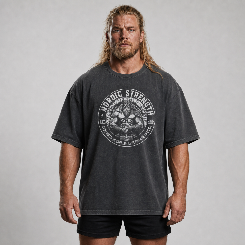 Oversized Shirt "Nordic Strength"