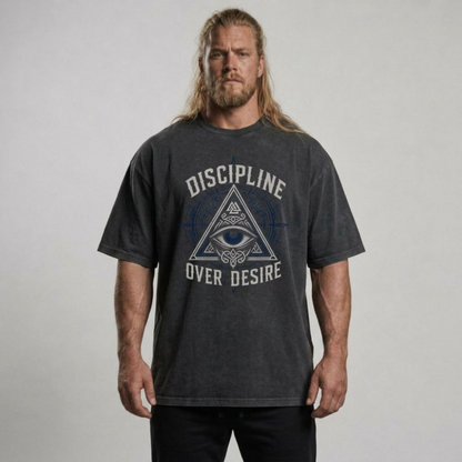 Oversized Shirt "Discipline over Desire"