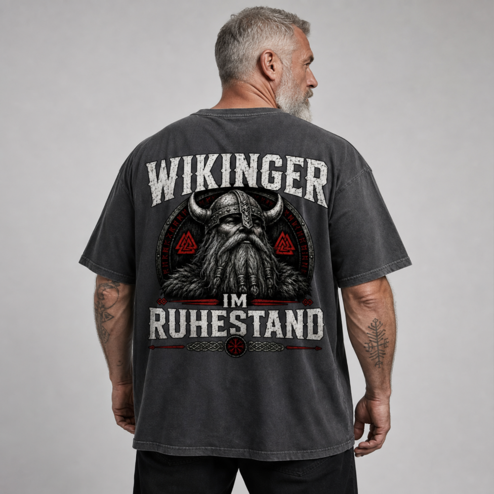 Oversized Shirt "Wikinger im Ruhestand"