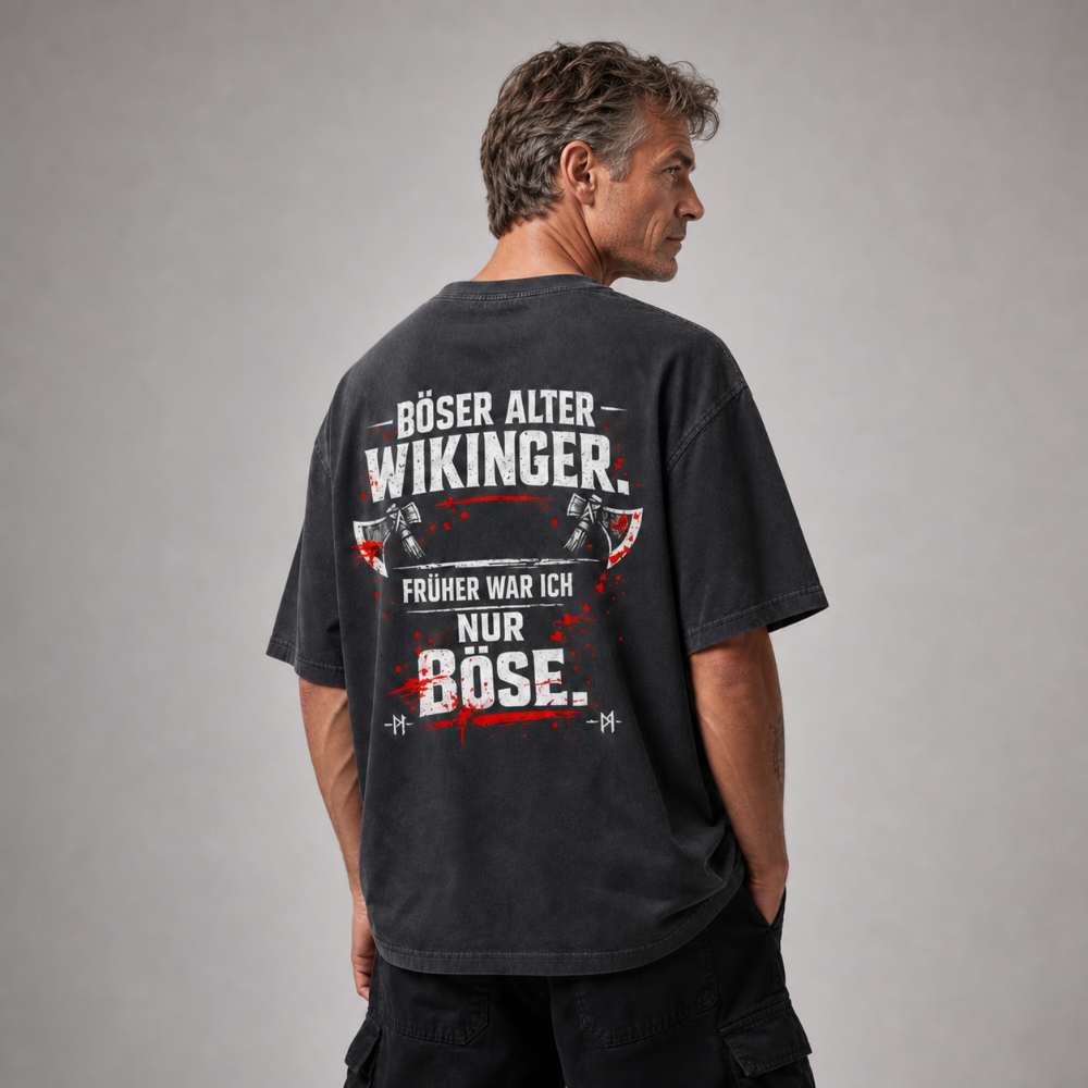 Oversized Shirt "Böser alter Wikinger"