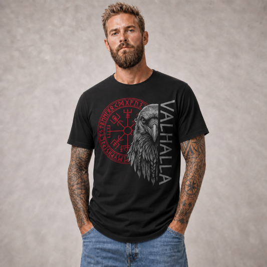 Viking Shirt "Valhalla Raven"