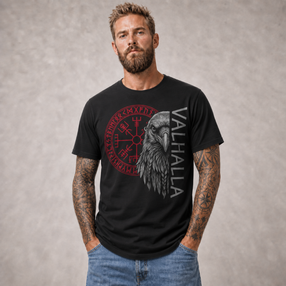 Viking Shirt "Valhalla Raven"