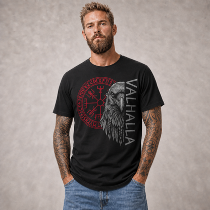 Viking Shirt "Valhalla Raven"