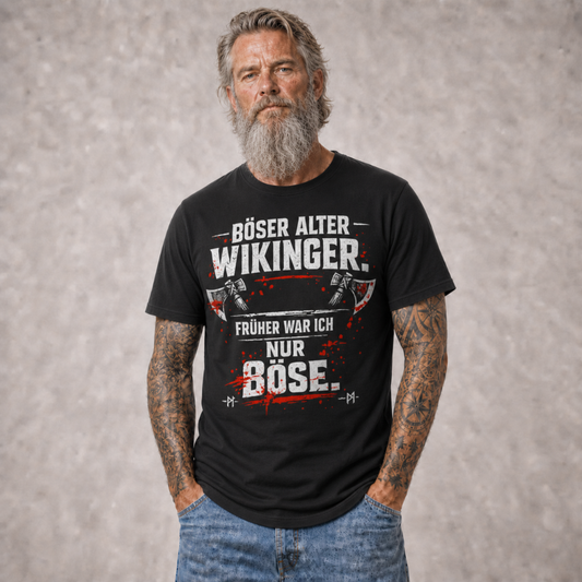 Vikinger Shirt "Böser alter Wikinger"