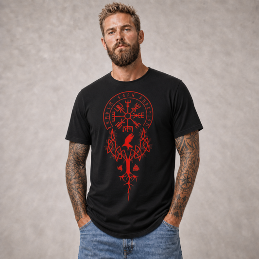 Viking Shirt 2.0 "Red Vegvisir"